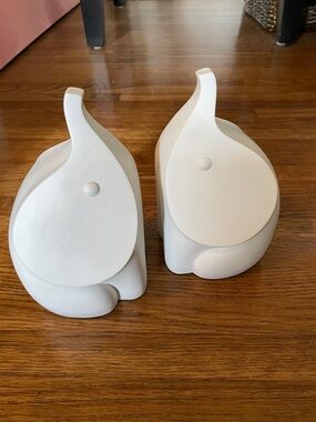 Jonathan Adler White Elephant Bookends